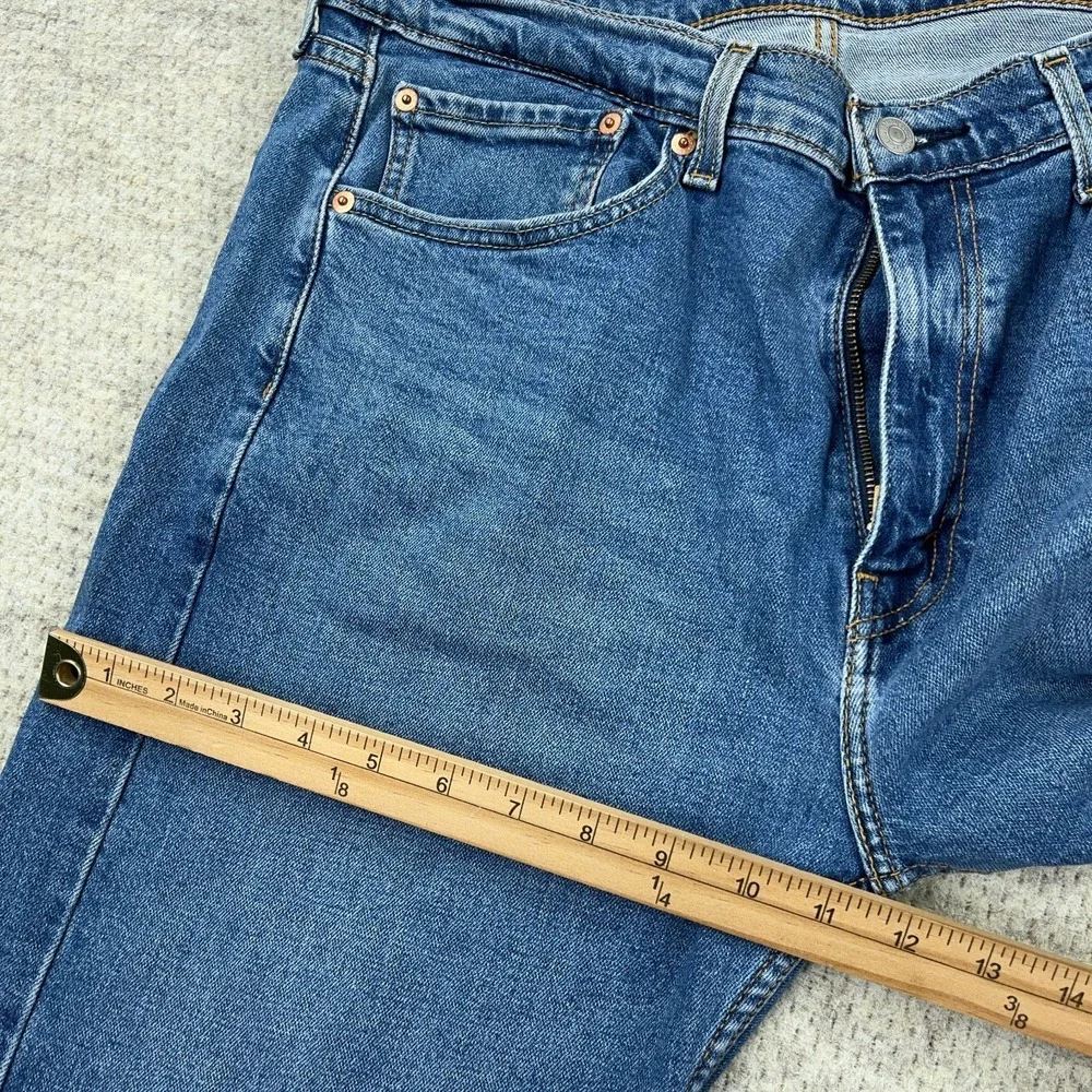 Levis‎ 505 Jeans Men 36x30 Straight Leg Regular Fit Med Wash Work Pants Faded A8